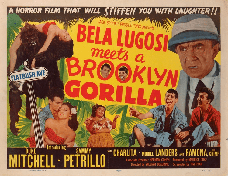 Bela Lugosi Meets a Brooklyn Gorilla Bela Lugosi Meets a Brooklyn Gorilla Jack Broder Productions Inc