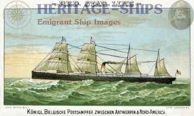 Belgenland (1878) wwwnorwayheritagecomgallerygallerySteamshipC