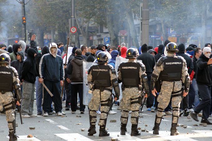 Belgrade anti-gay riot