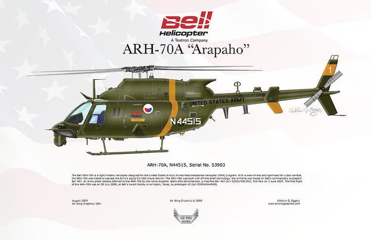 Bell ARH-70 Arapaho Bell Helicopter Arh70a Arapaho Digital Art by Arthur Eggers