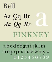 Bell (typeface) httpsuploadwikimediaorgwikipediacommonsthu