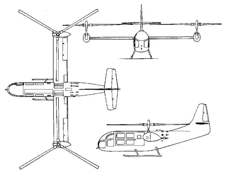 Bell XV-3 Bell XV3 helicopter development history photos technical data