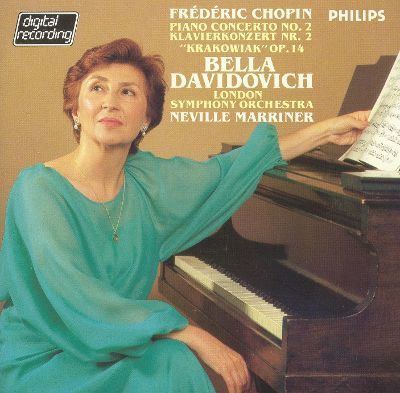 Bella Davidovich Frdric Chopin Piano Concerto No 2 Krakowiak Op 14