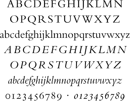 bembo typeface logo