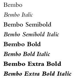 bembo typeface wiki