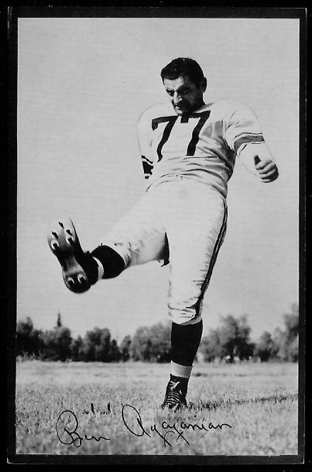 Ben Agajanian Ben Agajanian 1953 Rams Team Issue 1 Vintage Football