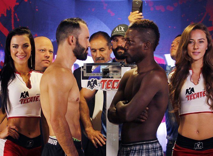 Ben Tackie PhotosWeights Ramon Alvarez vs Ben Tackie Boxing News