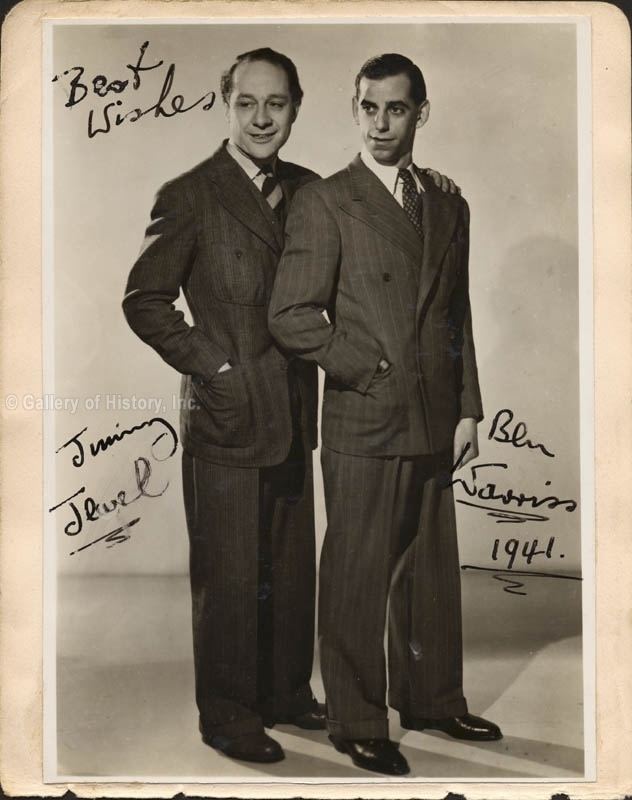 Ben Warriss Jewel Warriss ben Warriss Photograph Signed 1941 with
