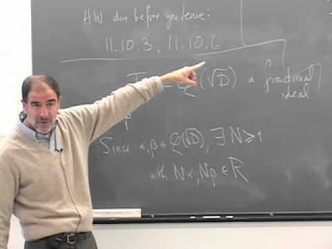 Benedict Gross math e222 L36 20031215 YouTube