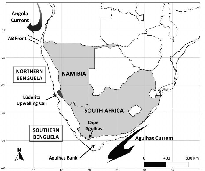 Benguela Current Map of the Benguela Current region bordering Namibia and Figure