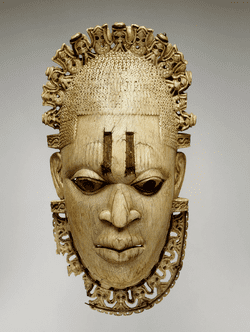 Benin ivory mask Pendant Mask Sanders Museum of African Arts