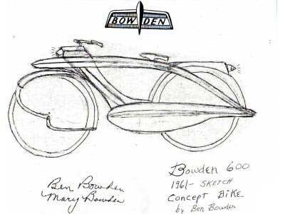 Benjamin Bowden Bowden Spacelander Bicycle Designed by Ben Bowden 1946