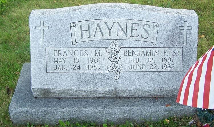 Benjamin Franklin Haynes Benjamin Franklin Haynes Sr 1897 1988 Find A Grave Memorial