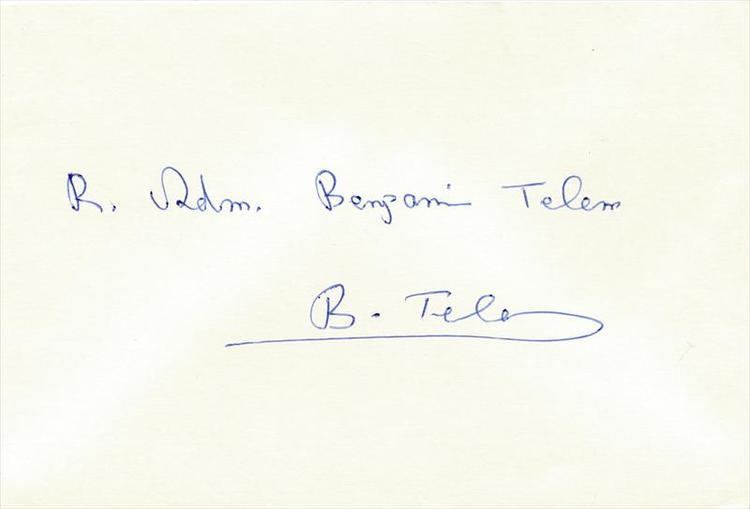 Benjamin Telem Israeli Rear Admiral Benjamin Telem Signed Index Card eBay