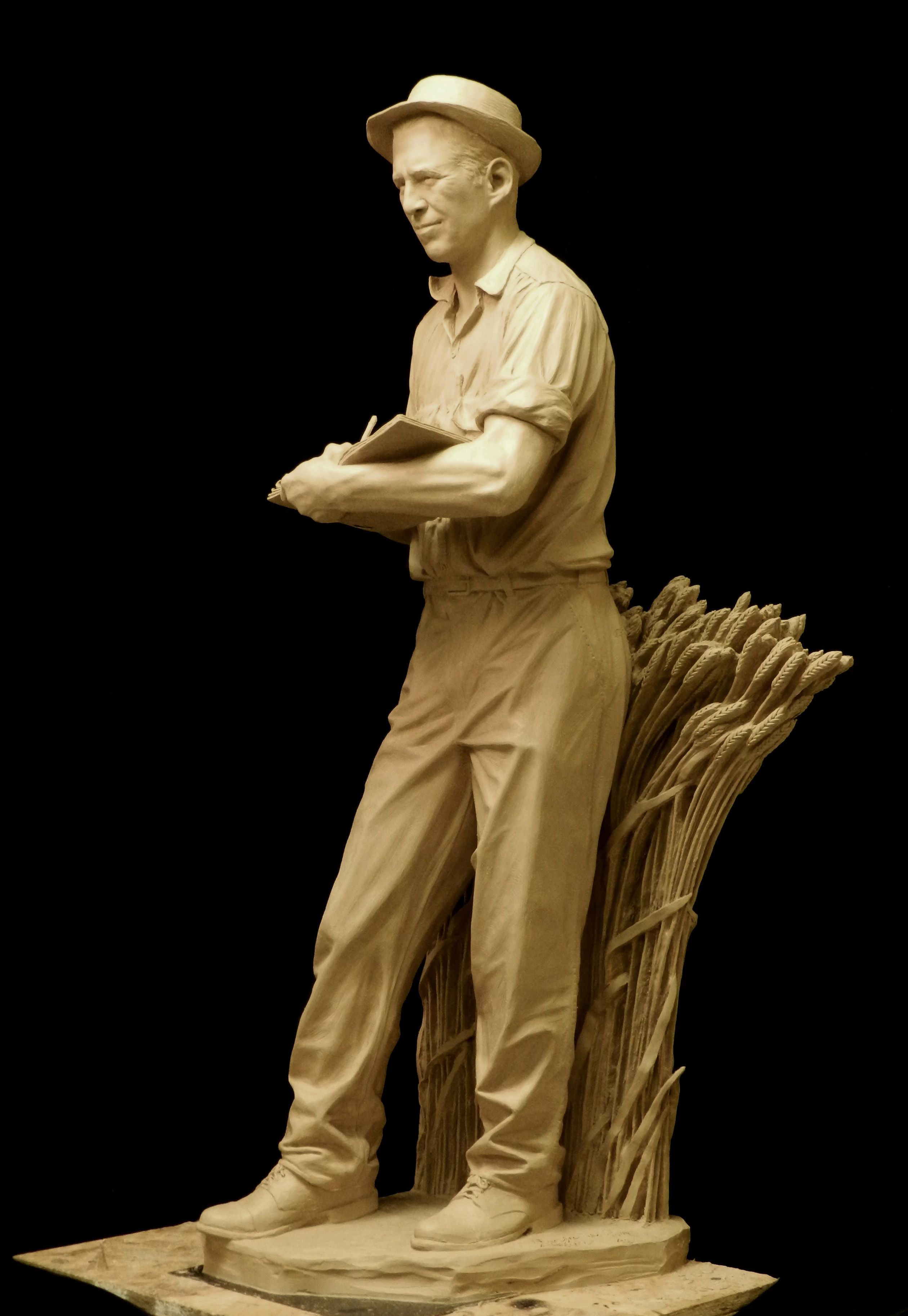 Statue of Norman Borlaug sculpture by Benjamin Victor