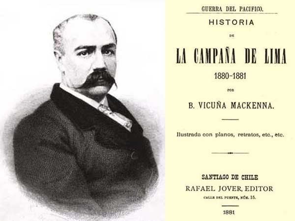 Benjamín Vicuña Mackenna Historiadores Benjamn Vicua Mackenna y Diego Barros Arana