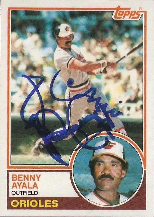 Benny Ayala The Great Orioles Autograph Project The Two Signatures of