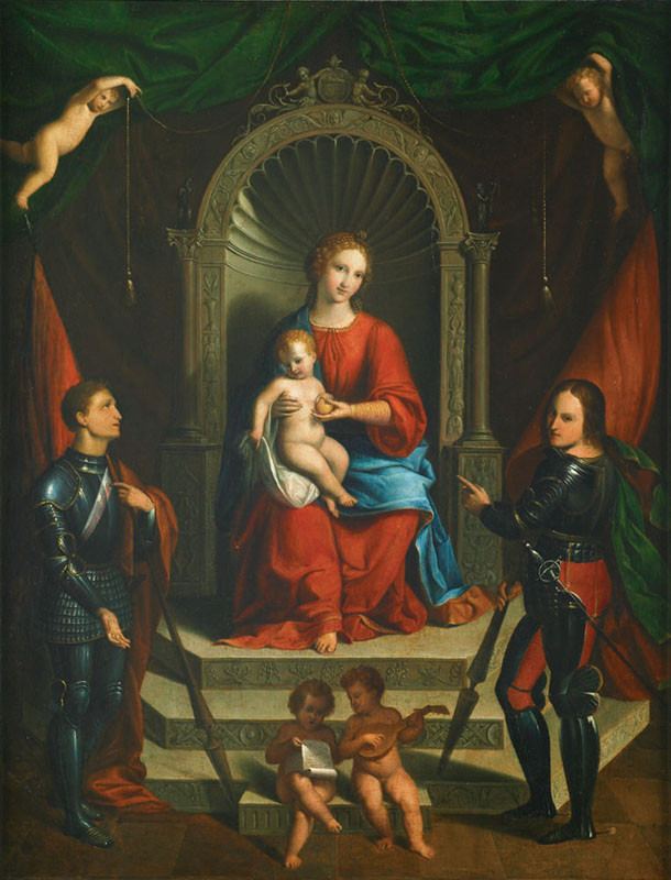 Benvenuto Tisi Madonna and Child Enthroned Garofalo Benvenuto Tisi c