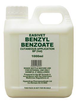 Benzyl benzoate Easivet Benzyl Benzoate Application 1L