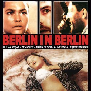 A movie poster of the 1993 Turkish drama Berlin in Berlin featuring Hülya Avşar,Cem Özer, and Armin Block.