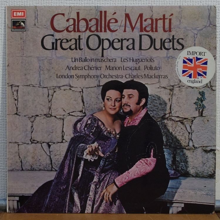 Bernabe Marti Great Opera Duets Montserrat Caballe amp Bernabe Marti by