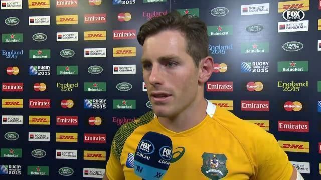 Bernard Foley Rugby World Cup Wallabies star Bernard Foley revels in match