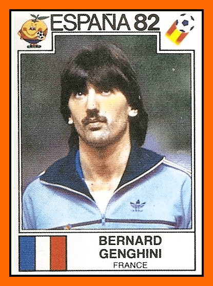 Bernard Genghini Old School Panini The 1982 World Cup freekick Master