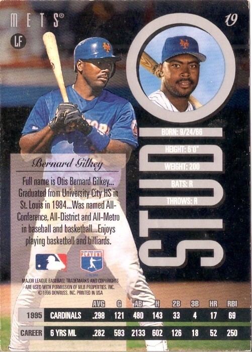 Bernard Gilkey Mets Baseball Card of the Week 1996 Leaf Bernard Gilkey Amazin
