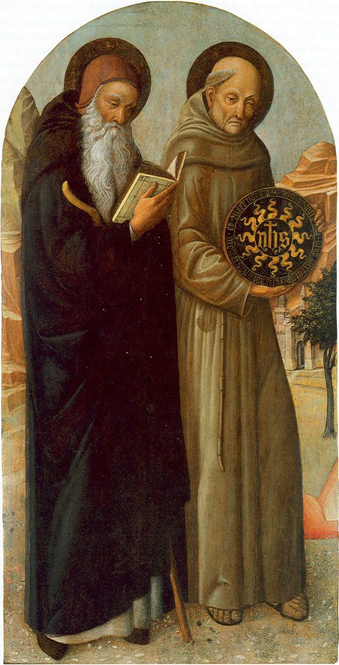 Bernardino of Siena Saint Anthony Abbot and Saint Bernardino da Siena Jacopo