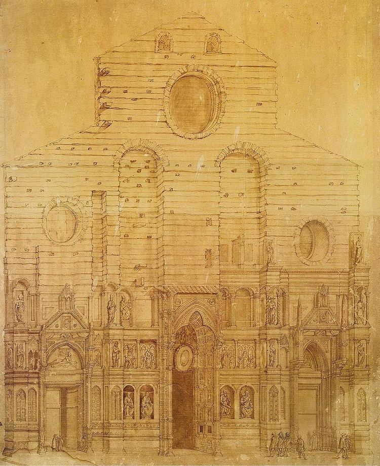 Bernardino Poccetti Bernardino Poccetti Drawing of Facade of Florence