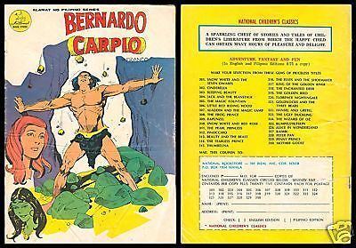 Bernardo Carpio Philippines Legend Series National Komiks Bernardo Carpio Comics eBay