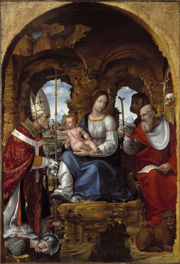 Bernardo Zenale Madonna and Child with Saints Denver Art Museum