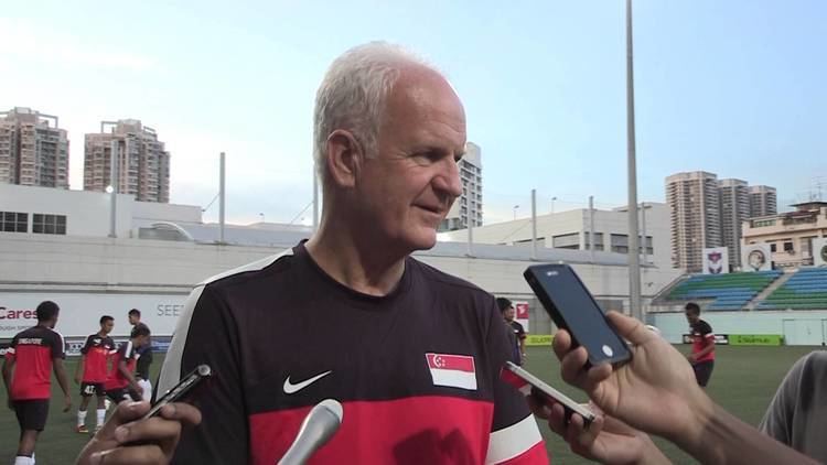 Bernd Stange Singapore football coach Bernd Stange takes his first