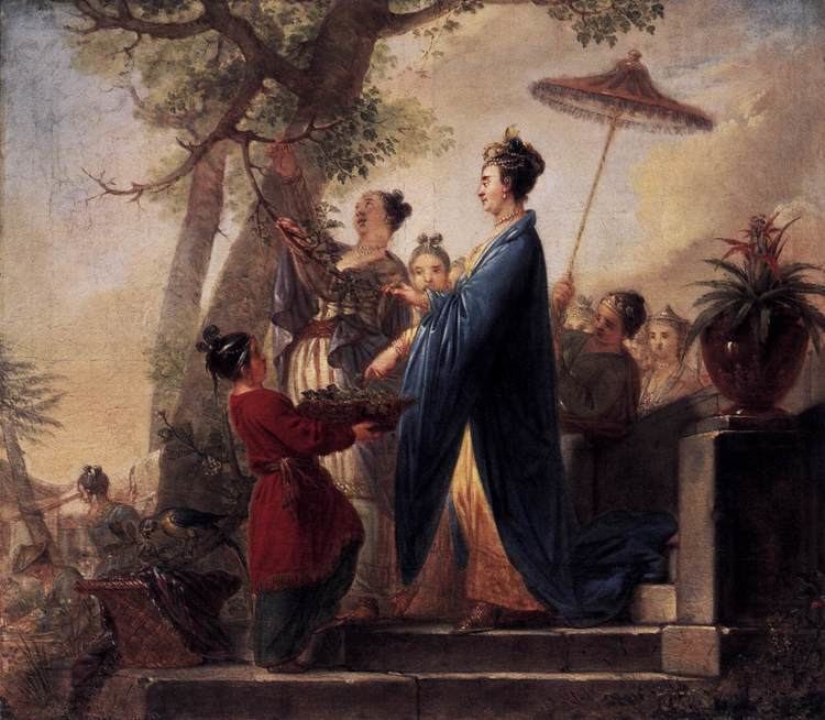 Bernhard Rode FileBernhard Rode The Empress of China Culling Mulberry Leaves