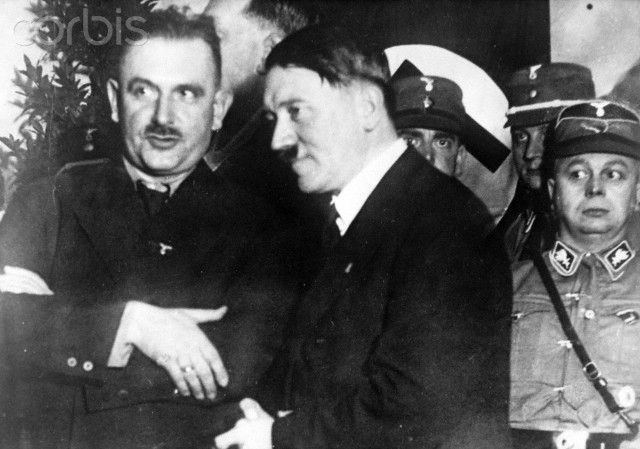 Bernhard Rust The Nazi Propaganda image shows Adolf Hitler with Bernhard