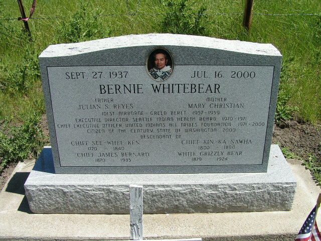 Bernie Whitebear Bernie Whitebear 1937 2000 Find A Grave Memorial