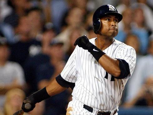 1996-08-21-009 Bernie Williams, Taken when the Angels faced…