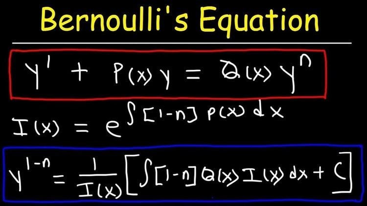 Bernoulli&#39;s Equation For Differential Equations - YouTube
