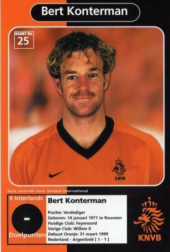 Bert Konterman NETHERLANDS Bert Konterman 25 2000 KNVB Large Photo