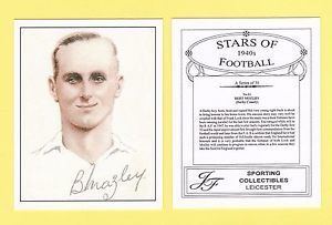 Bert Mozley FOOTBALL JF SPORTING FOOTBALLER CARD 1940s BERT MOZLEY OF