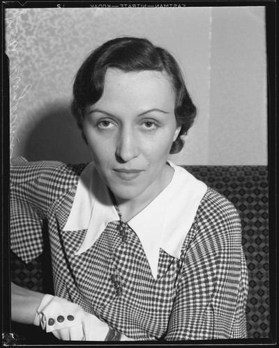 Berta Singerman Calisphere Actress Berta Singerman 1934