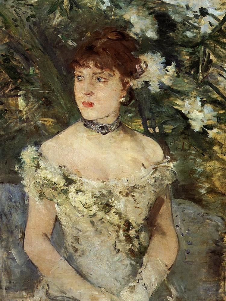 Berthe Morisot Young girl in a ball gown Berthe Morisot WikiArtorg
