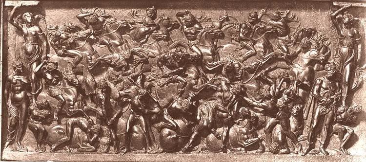 Bertoldo di Giovanni Battle with Hercules by BERTOLDO DI GIOVANNI