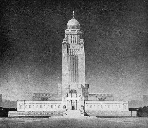 Bertram Goodhue Nebraska State Capitol Lincoln NE 1919 192232