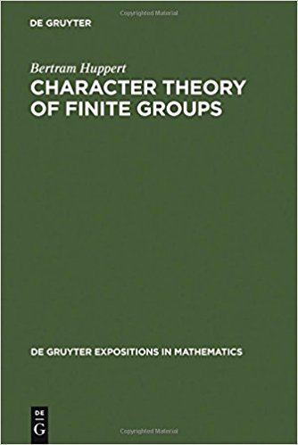 Bertram Huppert Character Theory of Finite Groups Bertram Huppert 9783110154214