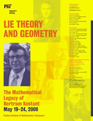 Bertram Kostant Lie Theory and Geometry The Mathematical Legacy of Bertram Kostant