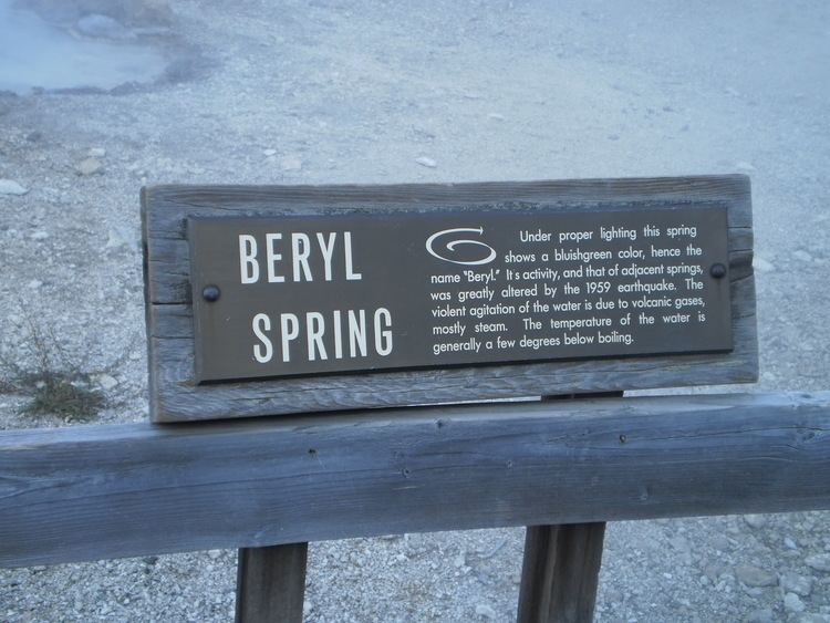 Beryl Spring Beryl Spring Yellowstone National Park Image