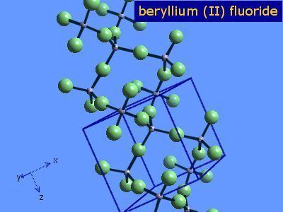 Beryllium fluoride Berylliumberyllium difluoride WebElements Periodic Table