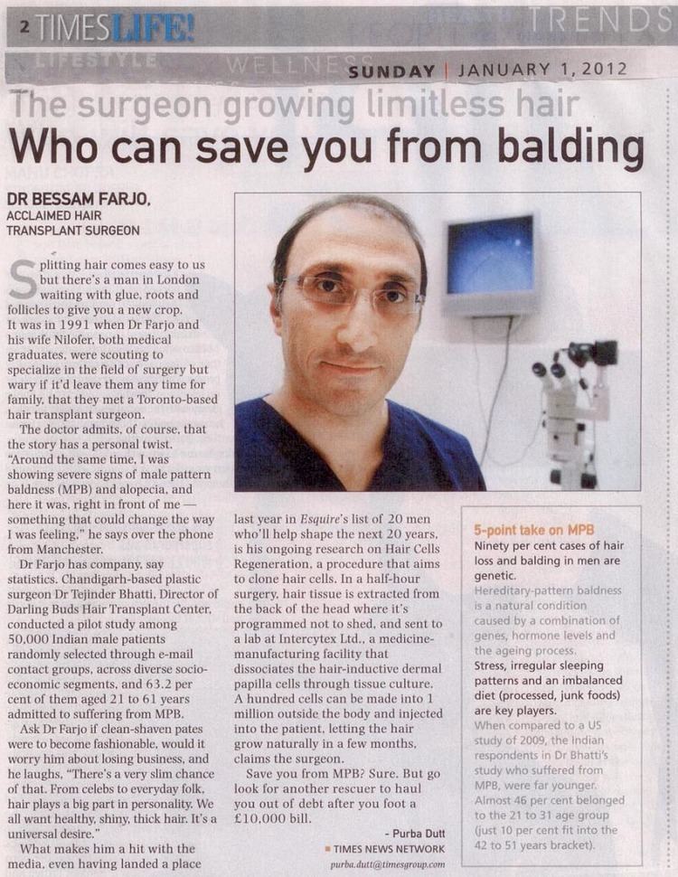 Bessam Farjo Hair Transplant Surgeon Dr Bessam Farjo Interviewed by