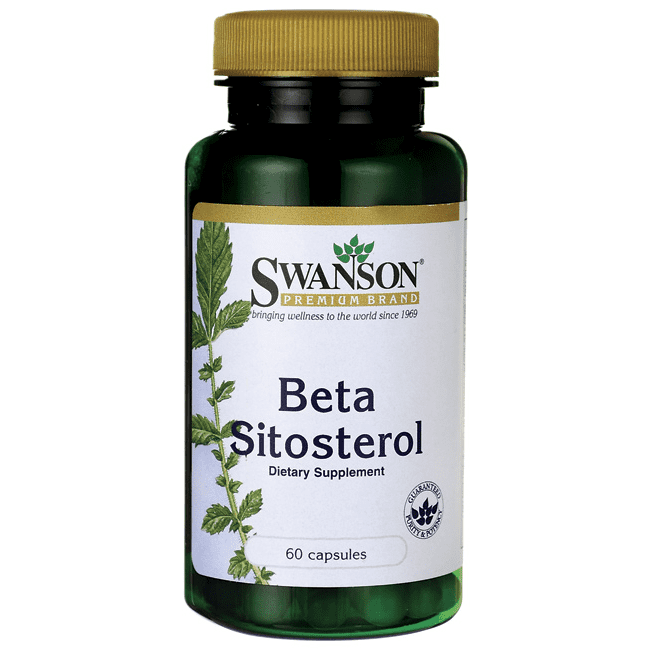 Beta-Sitosterol Beta Sitosterol Supplement 160 mg 60 Caps Swanson Health Products